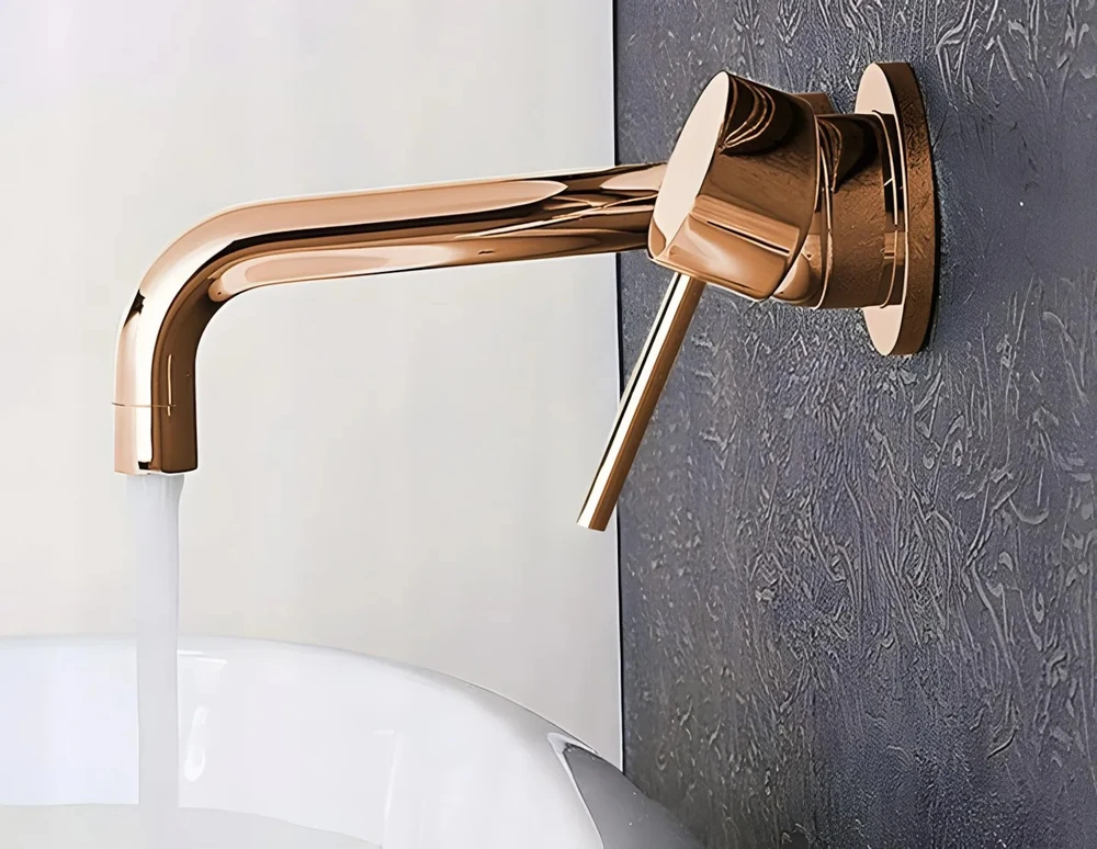 Potinkinis praustuvo maišytuvas Rea Lungo Copper + dėžutė
