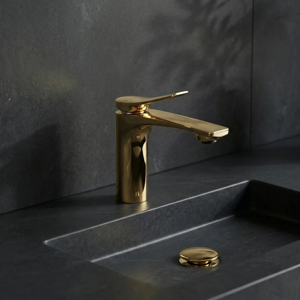 Praustuvo maišytuvas PREMIUM REA Vision Gold Low