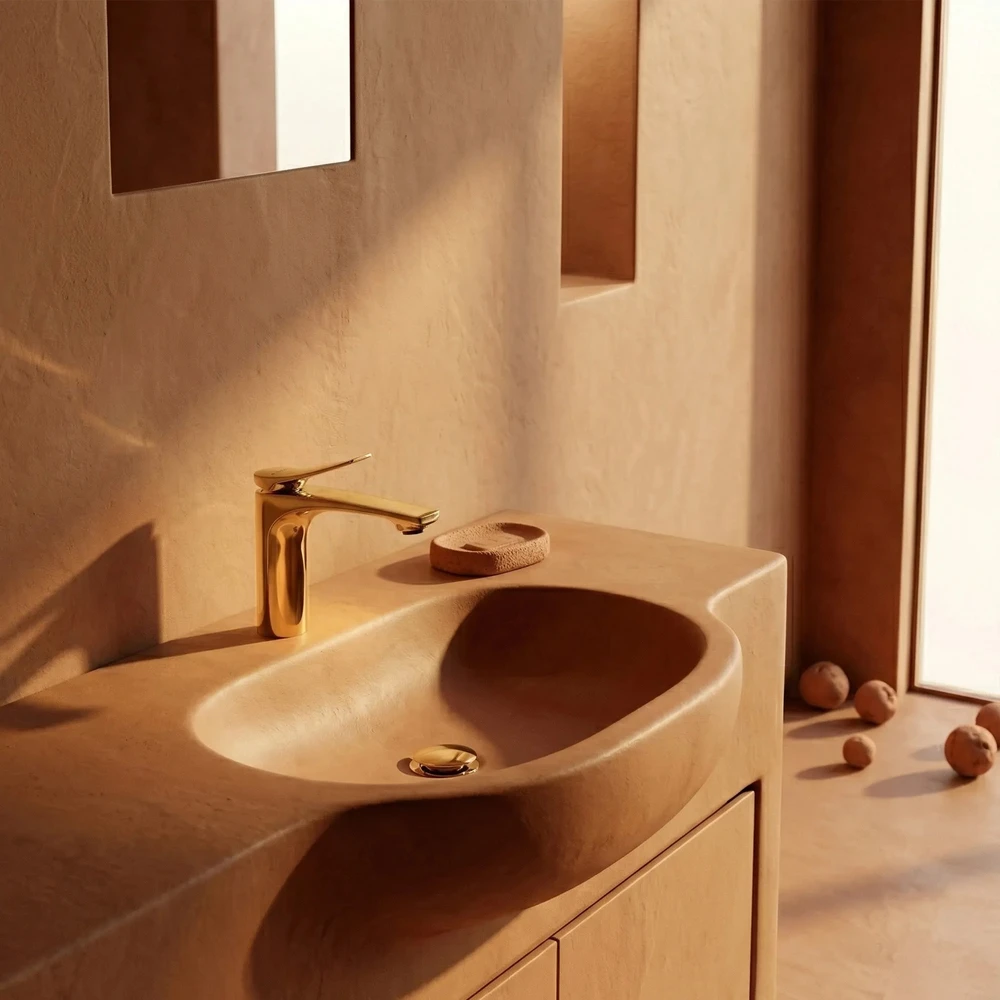 Praustuvo maišytuvas PREMIUM REA Vision Gold Low