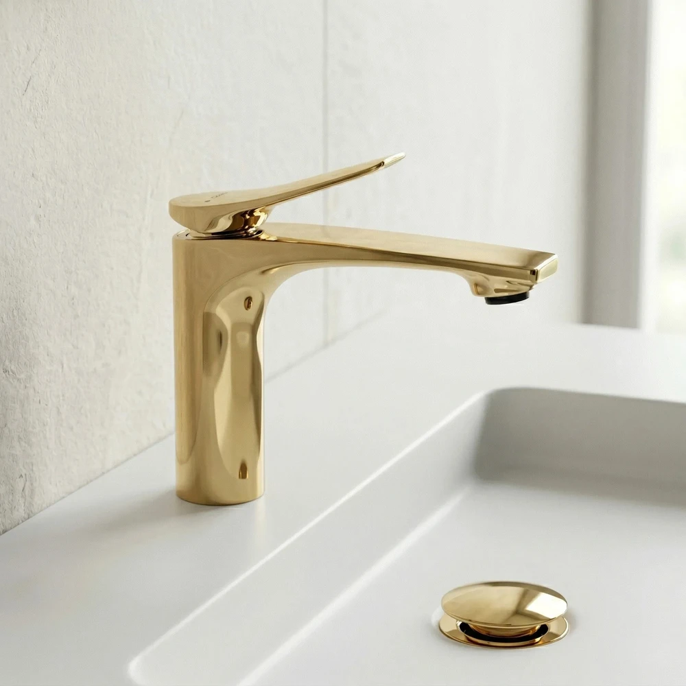 Praustuvo maišytuvas PREMIUM REA Vision Gold Low