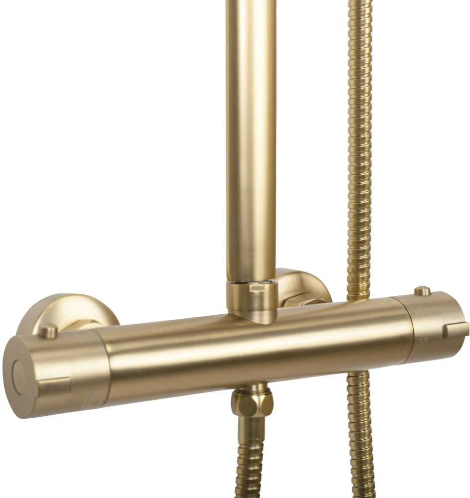 Dušo maišytuvas Rea TOM BRUSHED GOLD Termostat