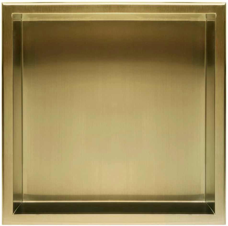 rea bathroom shelf 30x30 auksinis brush
