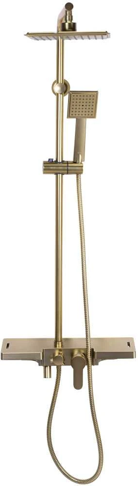 REA Bravo Gold Brushed dušo komplektas