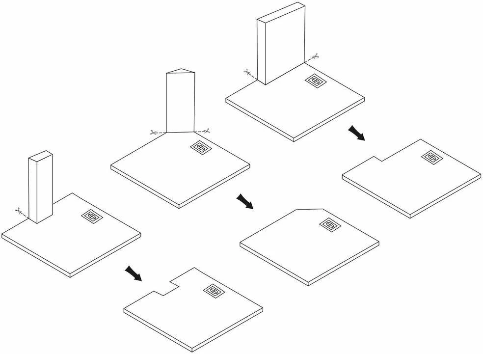 rea Dušo irklavimo baseinas Bazalt CARRARA Baltas 90x90