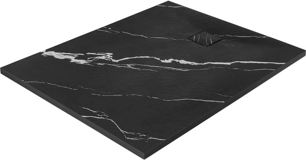 rea Dušo irklavimo baseinas Magnum CARRARA Juodas 80x100