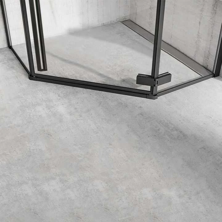 rea Dušo kabina DIAMOND Juodas MAT 90x90
