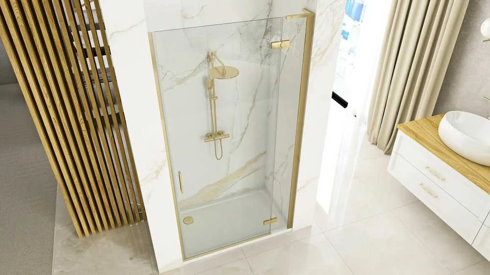 "Rea Hugo 80 Gold Brushed" dušo durys