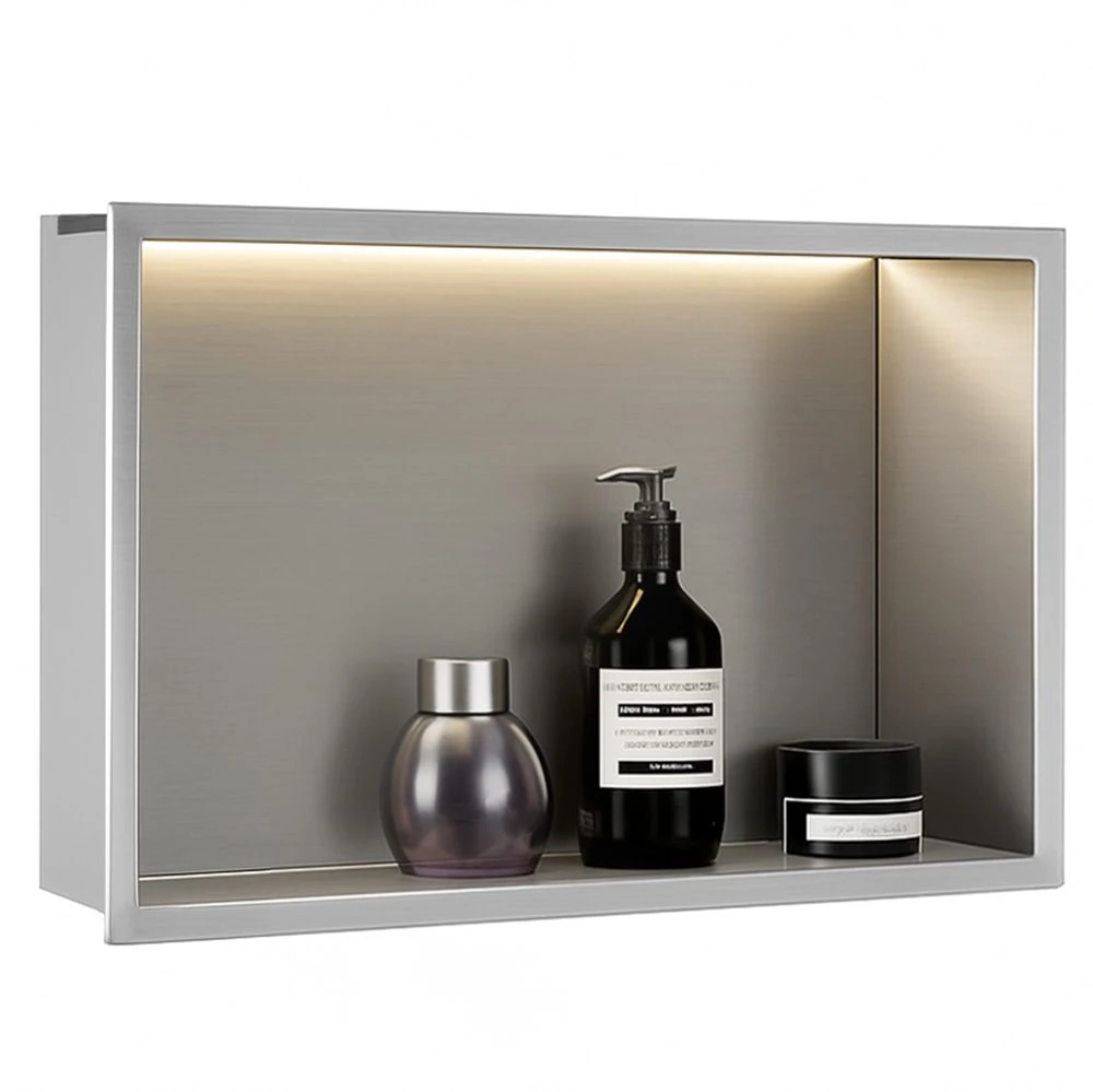 rea ĮMONTUOJAMA VONIOS LENTYNA LED 30x45 steel brush