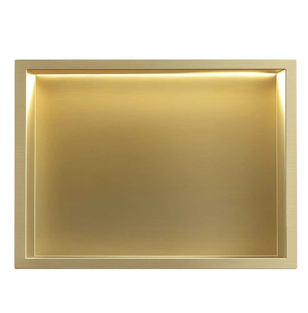 rea ĮMONTUOJAMA VONIOS LENTYNA LED 30x45 brush auksinis