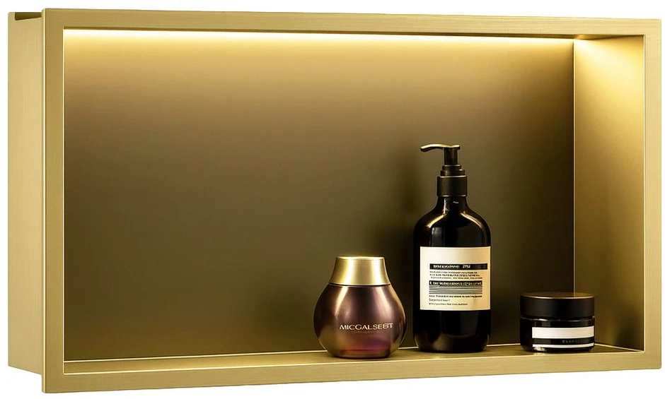 rea ĮMONTUOJAMA VONIOS LENTYNA LED 30x60 brush auksinis