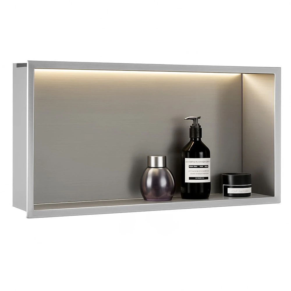 rea ĮMONTUOJAMA VONIOS LENTYNA LED 30x60 steel brush