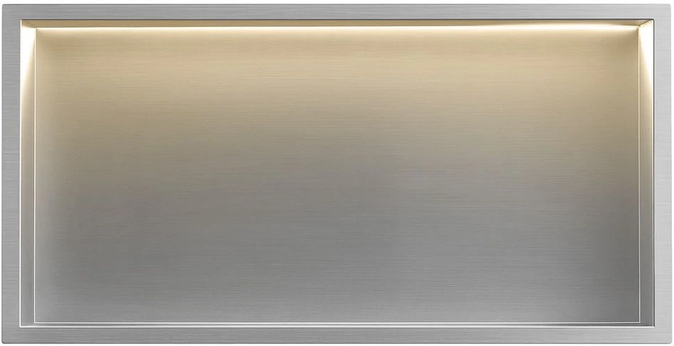 rea ĮMONTUOJAMA VONIOS LENTYNA LED 30x60 steel brush
