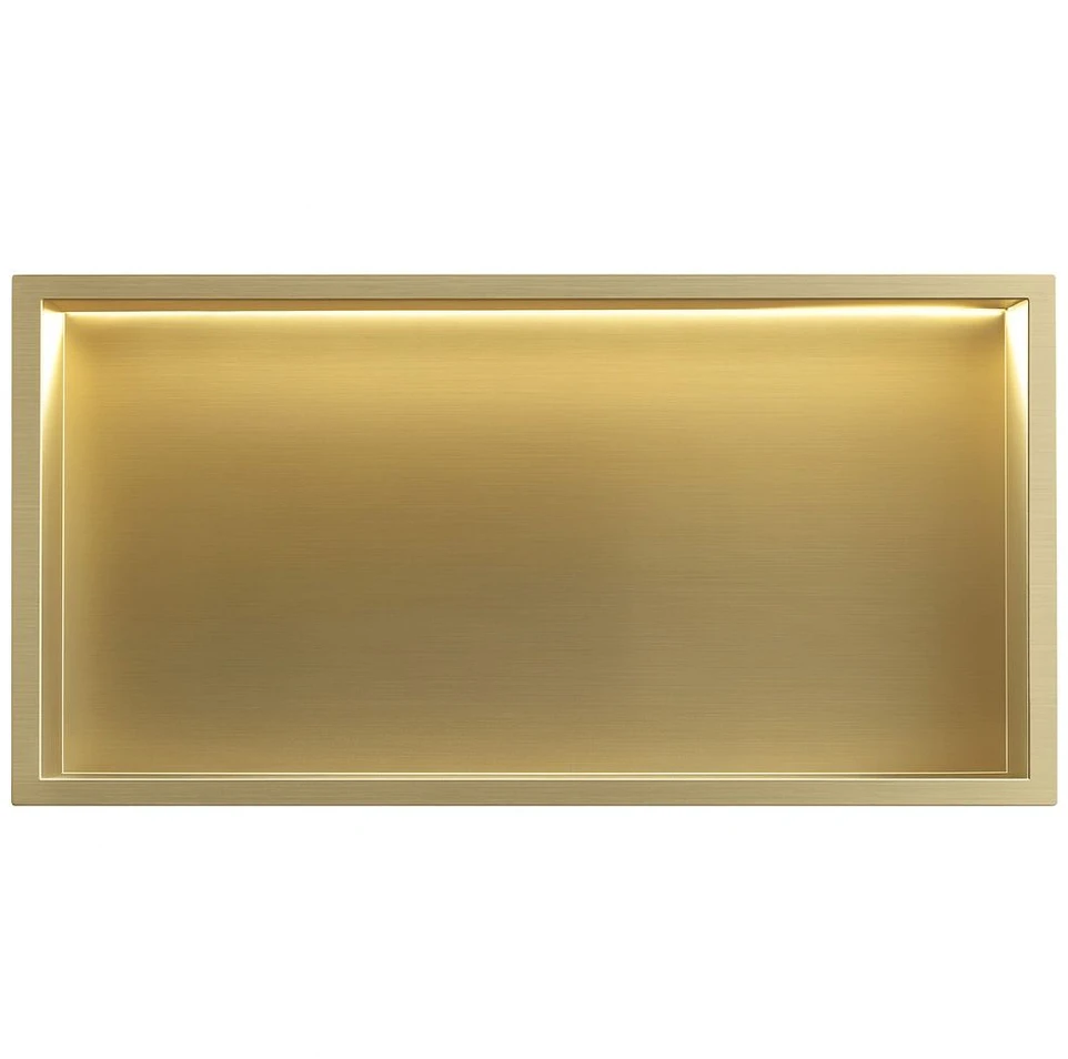 rea ĮMONTUOJAMA VONIOS LENTYNA LED 30x60 brush auksinis