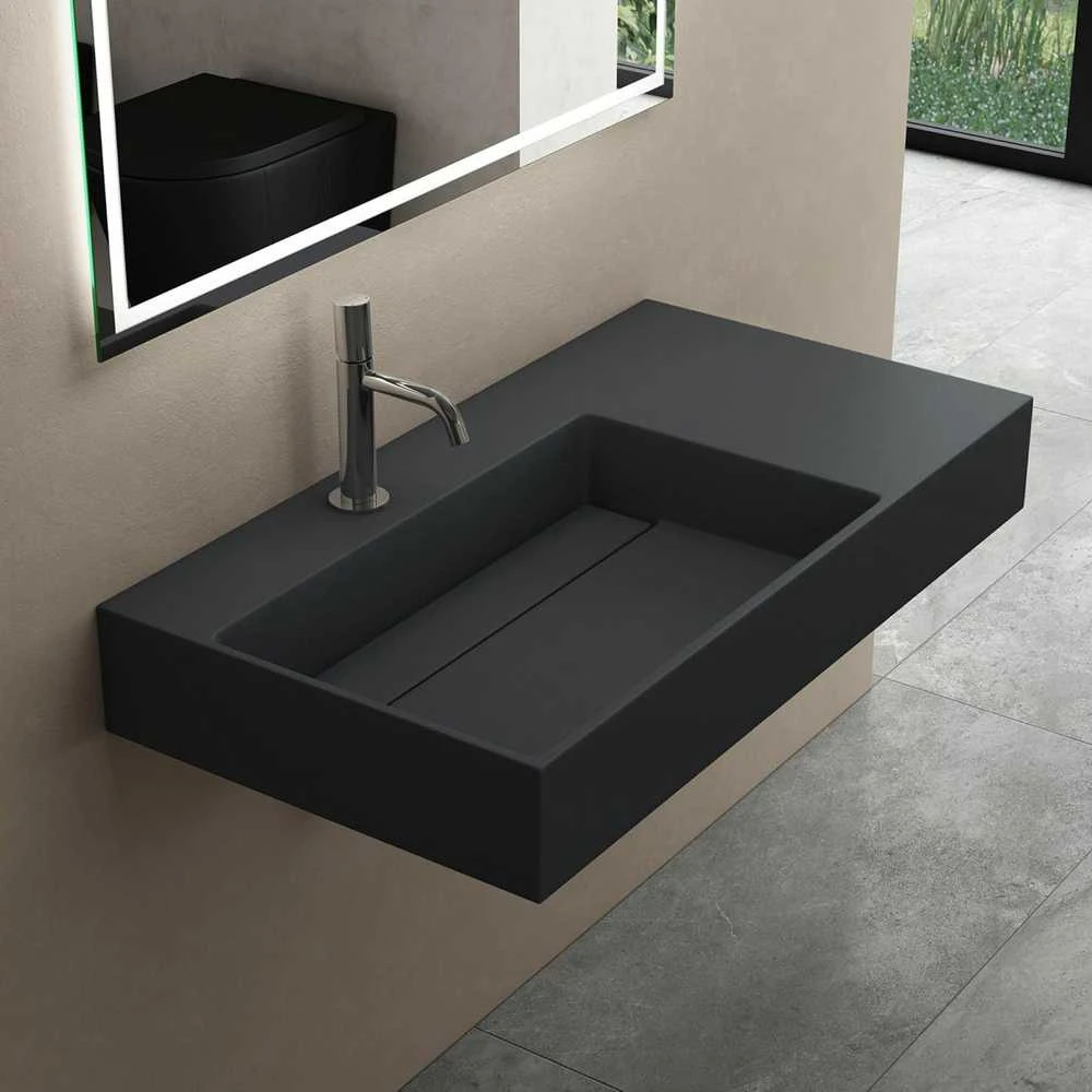 rea Konglomerato praustuvas Archi 90 CM Pilkas Matinis