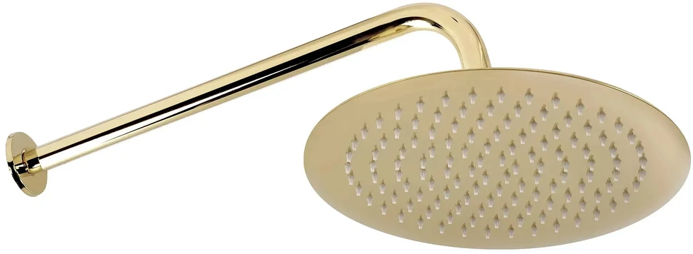 Rea Lungo Diamond Gold juodas paslėptas dušo rinkinys + DĖŽUTĖ