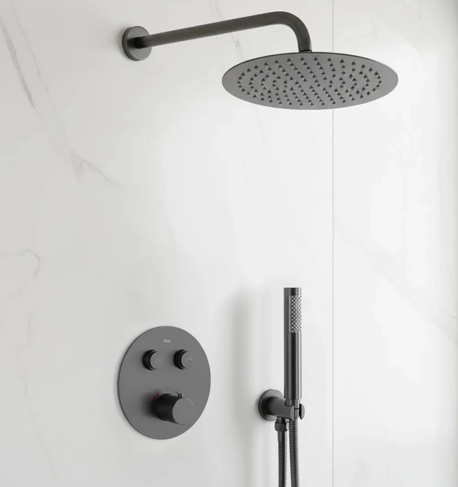Rea Lungo Potinkinis dušo komplektas su termostatu Titan + BOX