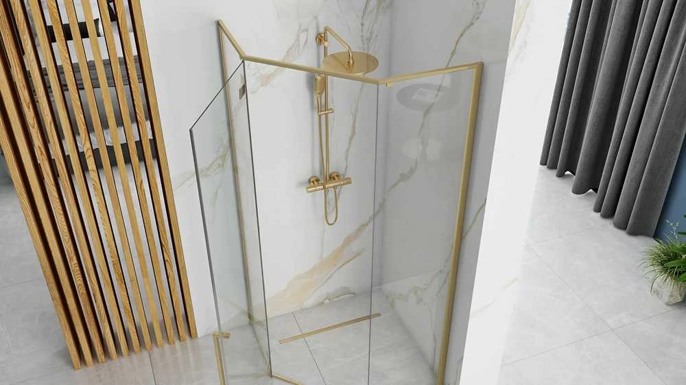 rea Medaus kabina DIAMOND 90x90 BRUSH GOLD