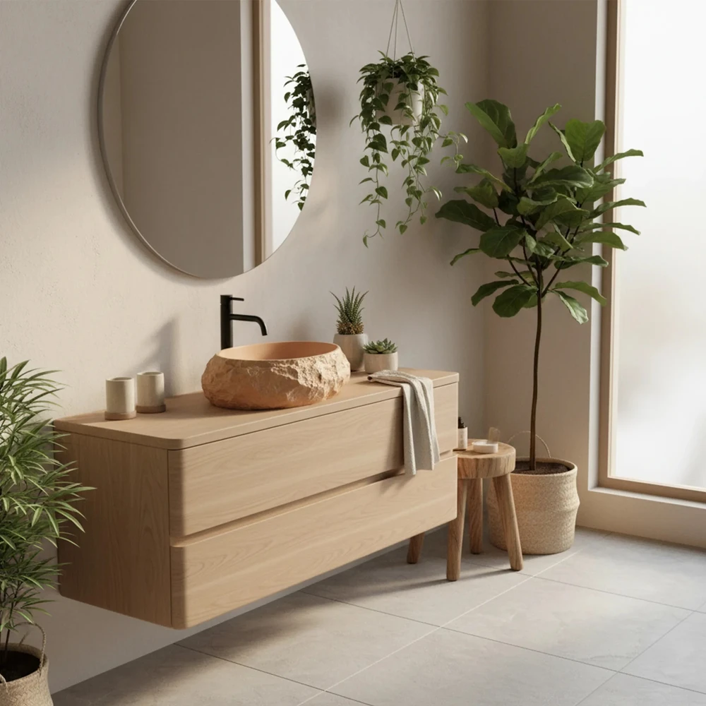 Rea Mika Light Terracotta stalviršio praustuvas