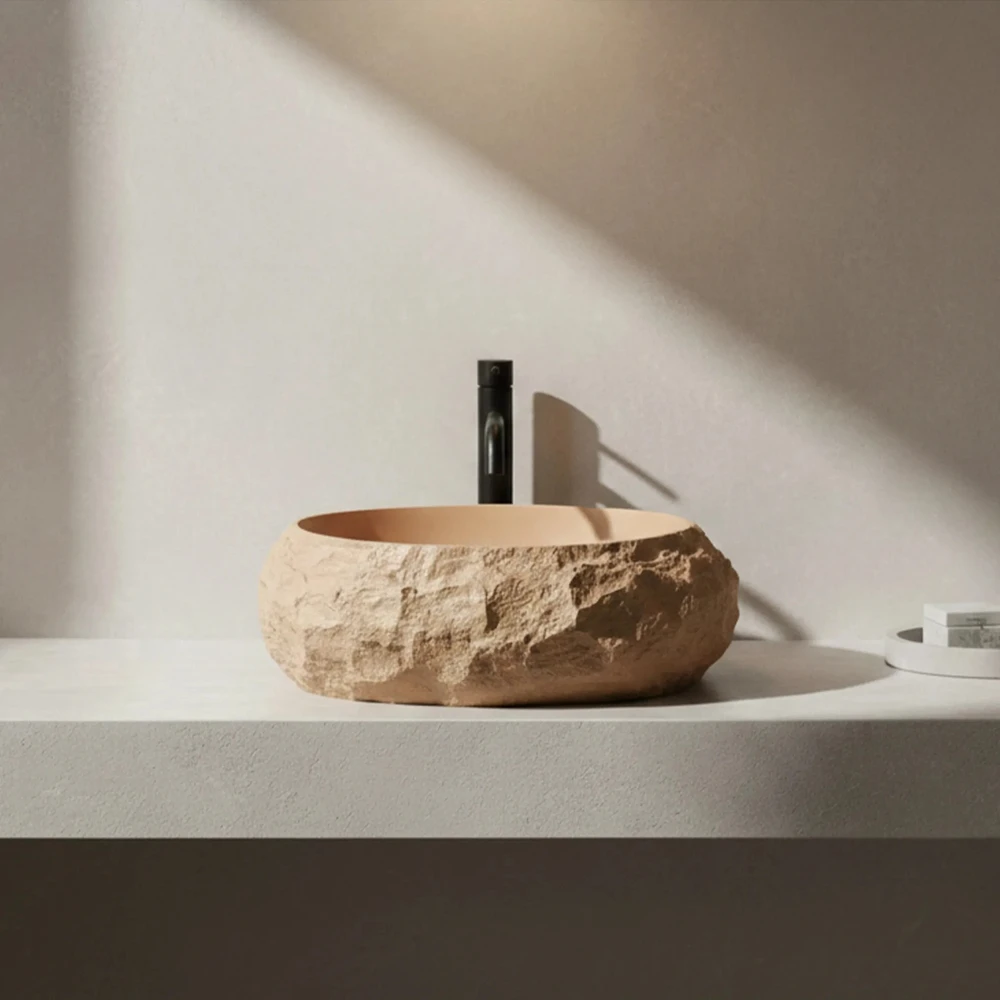 Rea Mika Light Terracotta stalviršio praustuvas