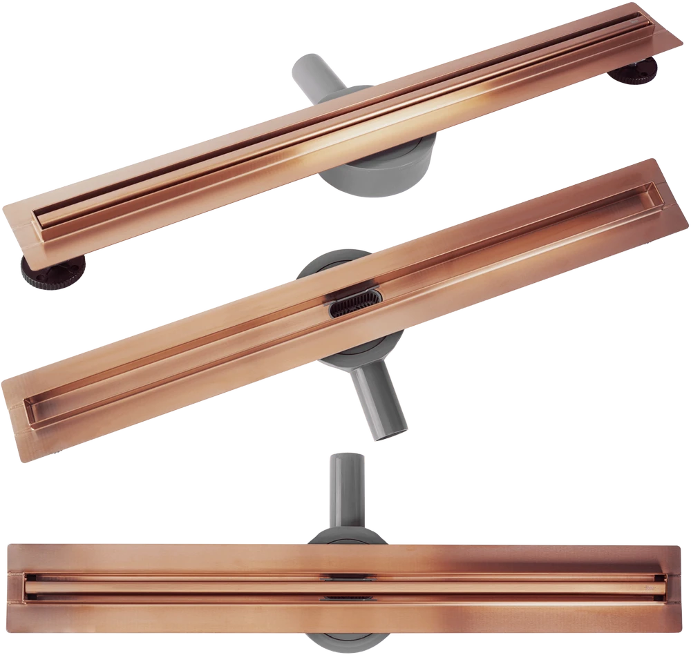 REA NEOX SLIM PRO linijinis nutekėjimas Brushed Copper 90