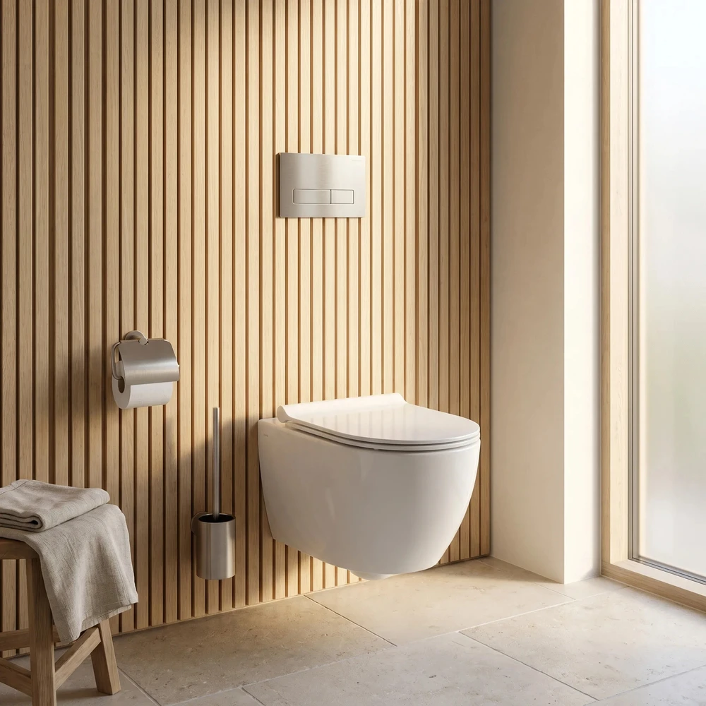 rea Potinkinis WC Rėmo Komplektas Slim 024N su T Steel Mygtuku