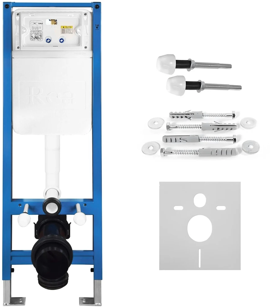 rea Potinkinis WC Rėmo Komplektas Slim 024N su J Titan Mygtuku