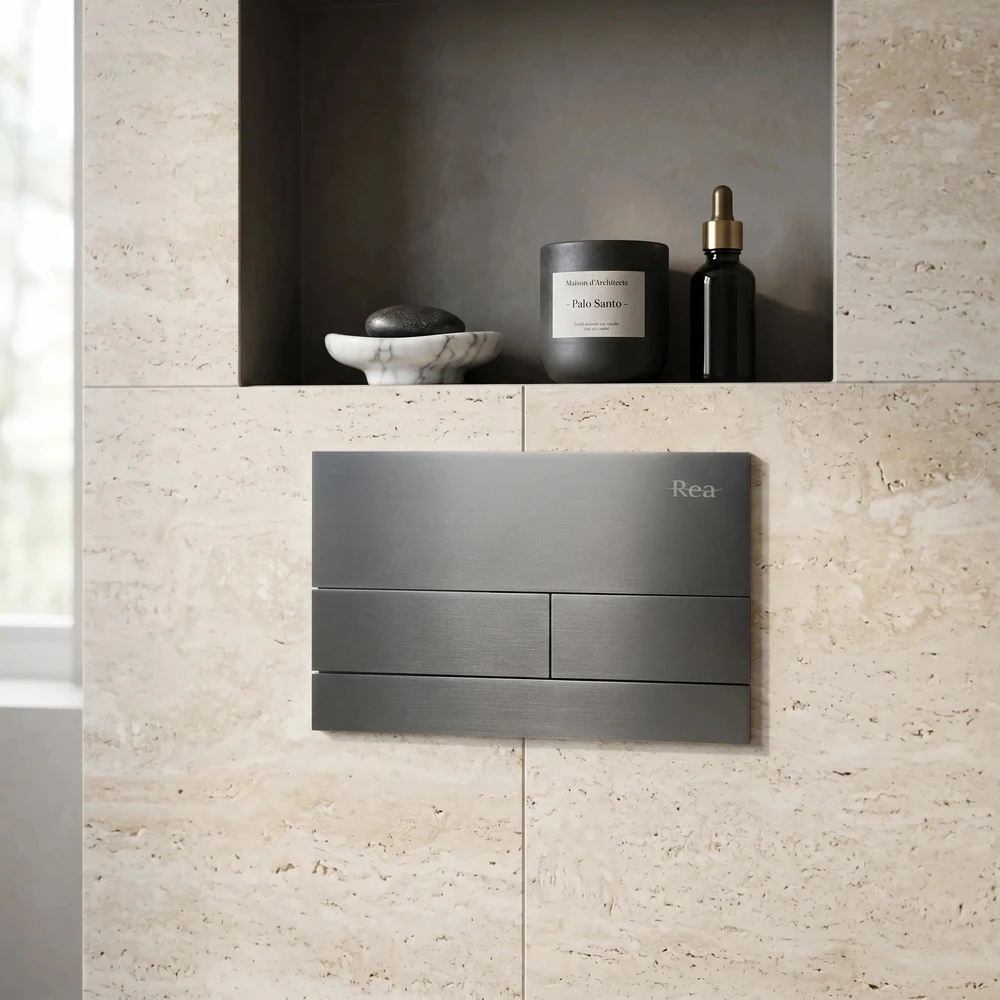 rea Potinkinis WC Rėmo Komplektas Slim 024N su T Titan Mygtuku
