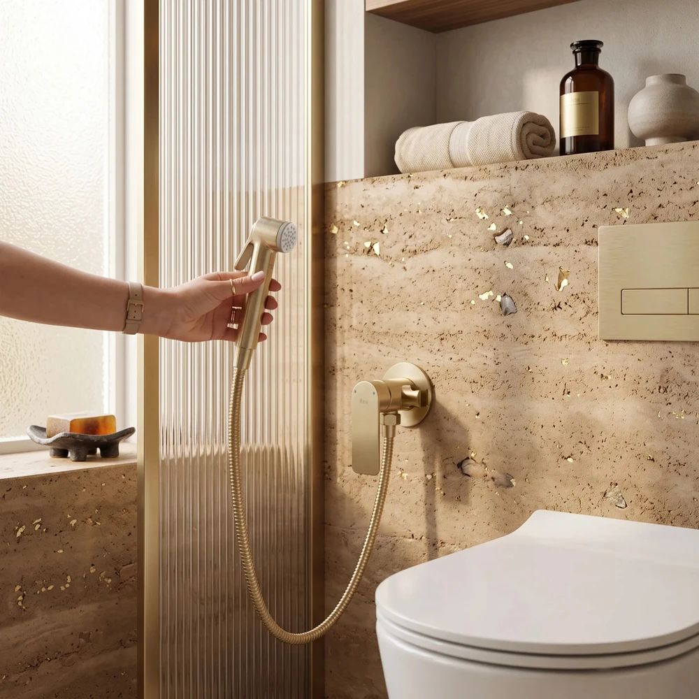 Rea Storm Bidė Maišytuvas Brushed Gold