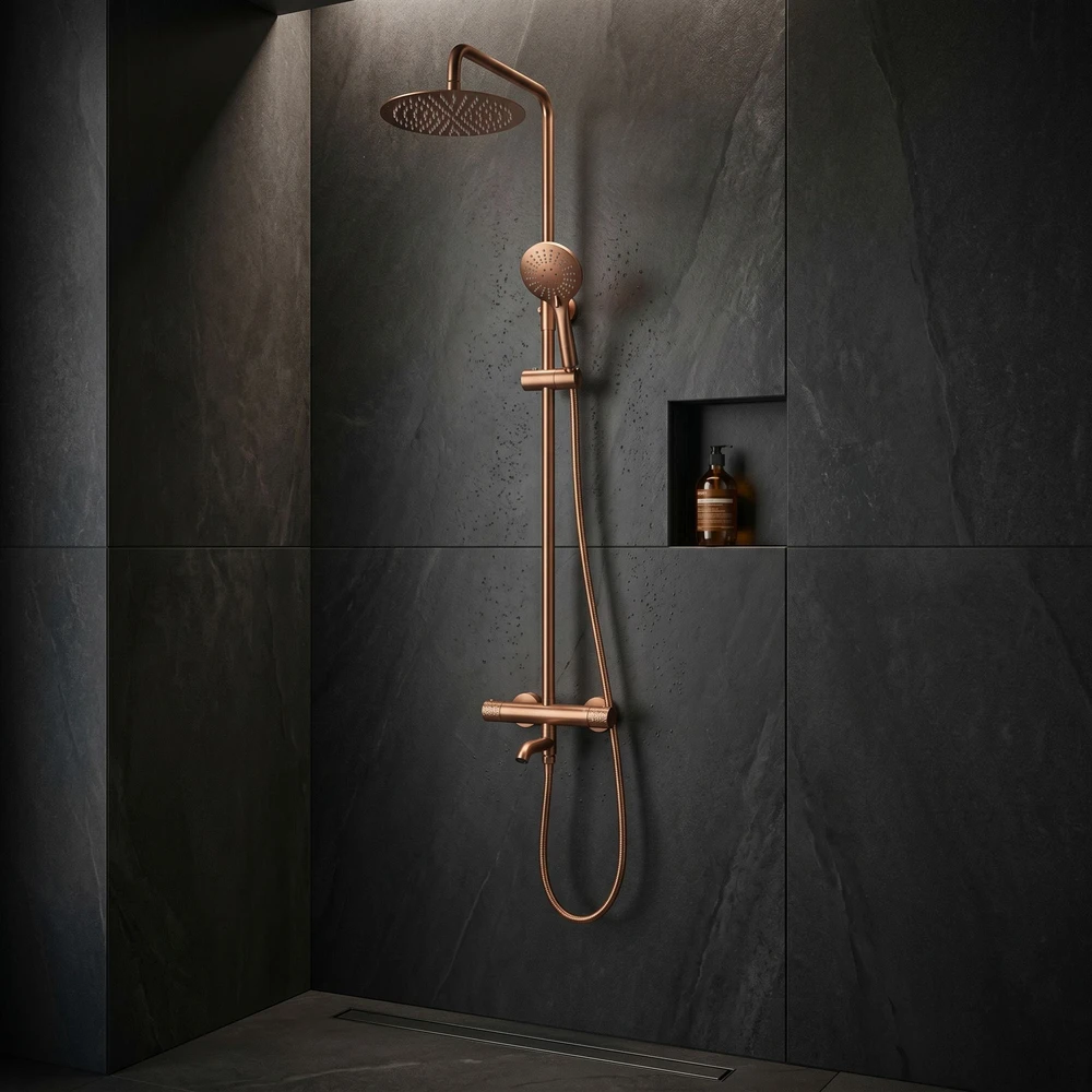 rea Termostatinis Dušo Komplektas Lungo Diamond Copper