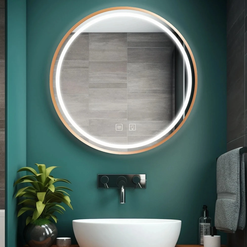 rea Veidrodis LED 50cm MMJ BRUSH COPPER