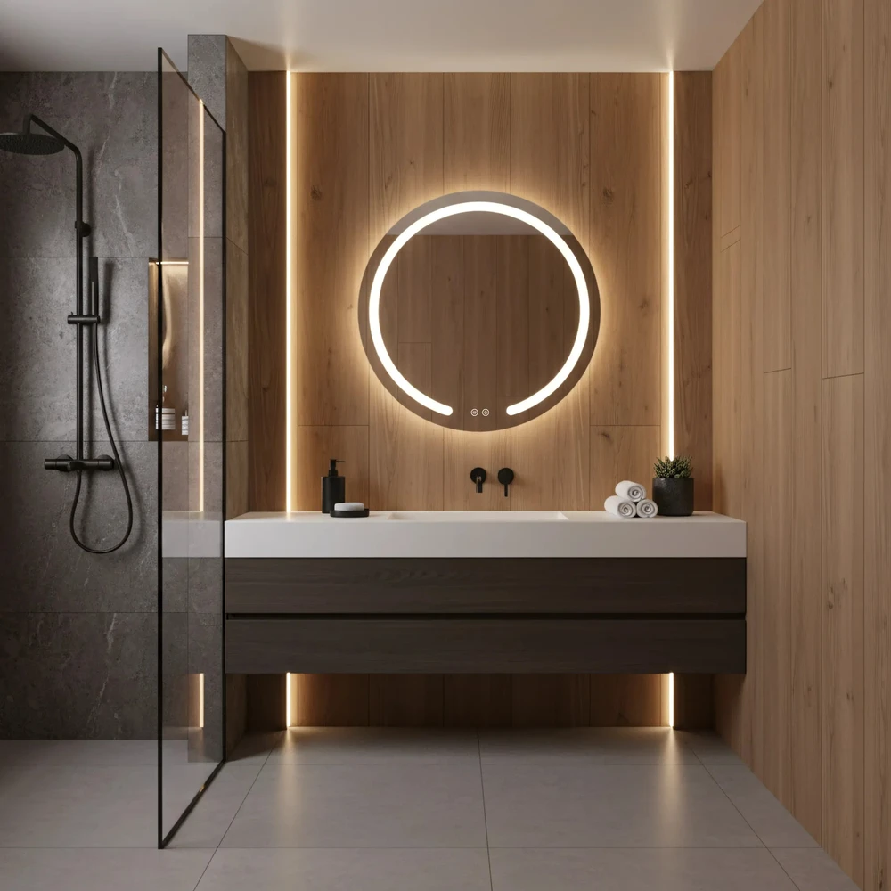 rea Veidrodis LED 70cm Modern