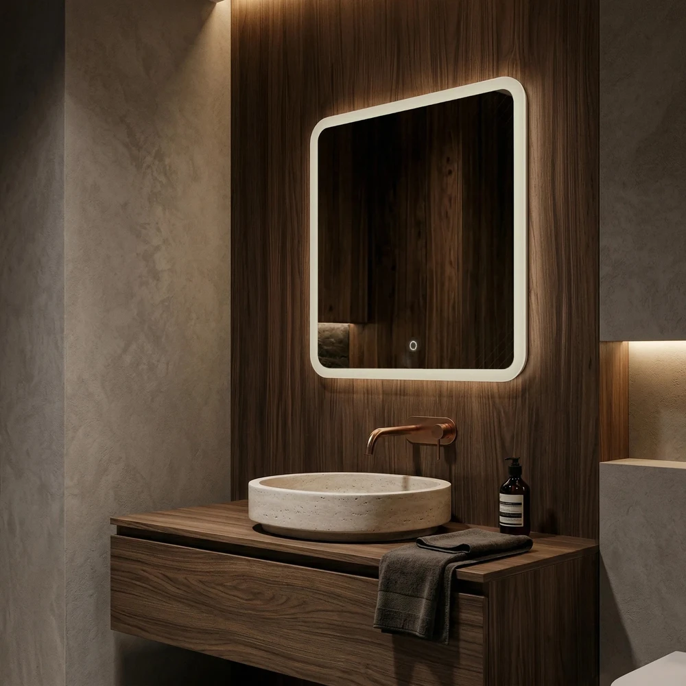 rea Veidrodis LED 70x70cm TOP-2