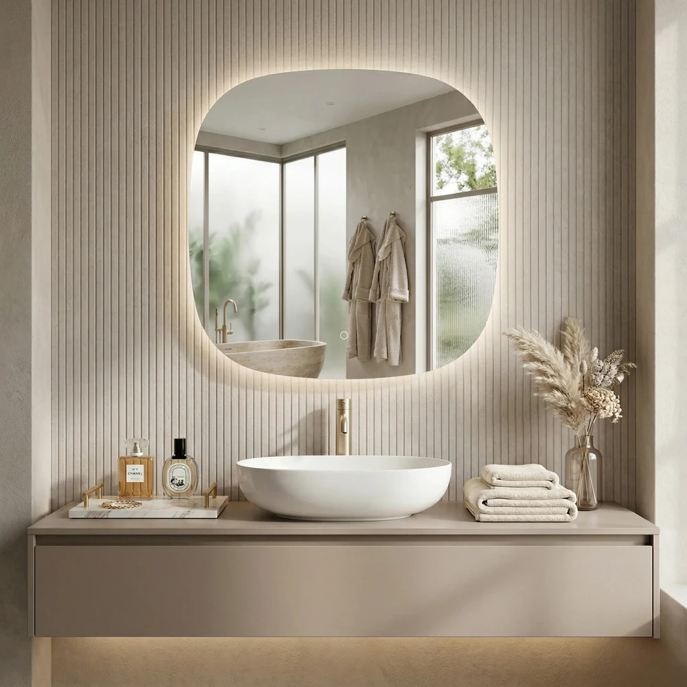 rea Veidrodis LED 70x70cm TOP