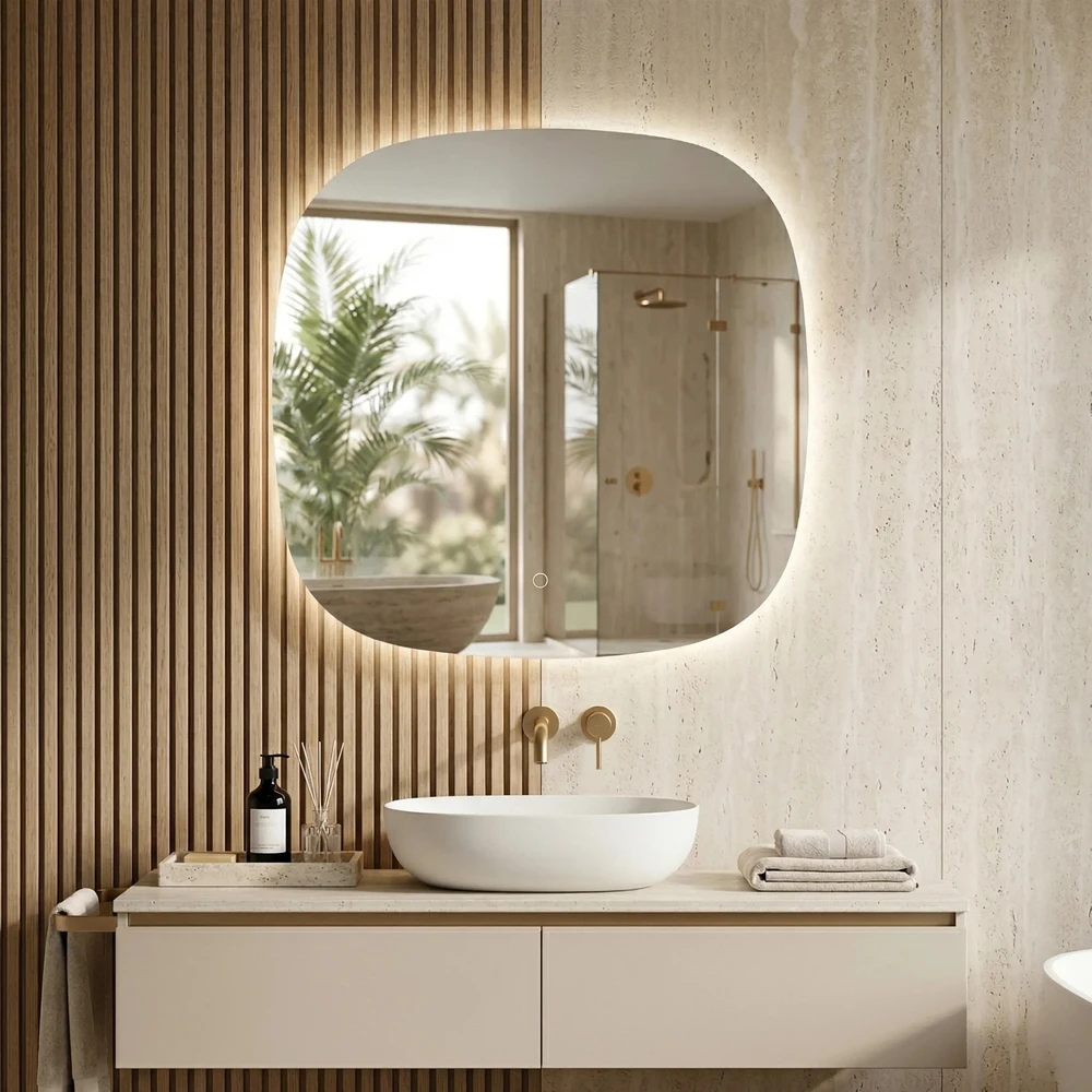 rea Veidrodis LED 70x70cm TOP