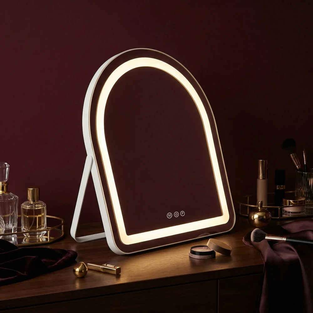rea Veidrodis LED GLAM Baltas 40x45cm