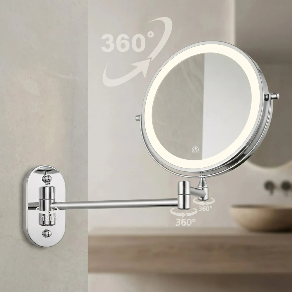 rea Veidrodis LED Glow Chrome