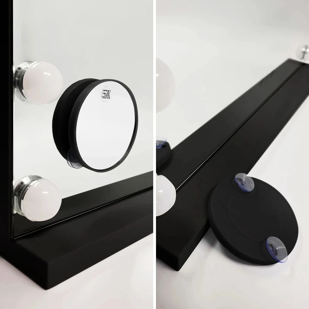 rea Veidrodis LED HOLLYWOOD Juodas 80x60