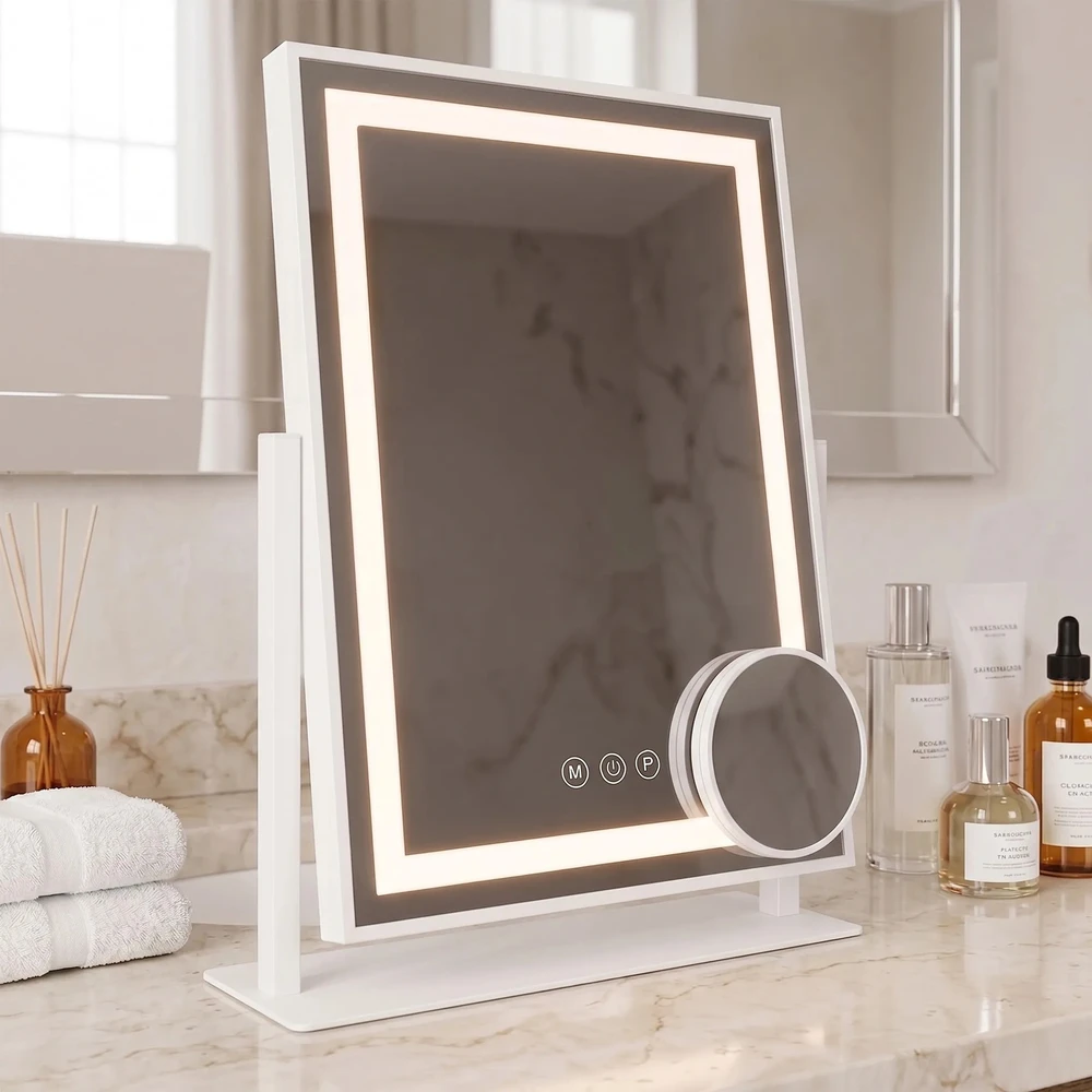 rea Veidrodis LED LUMI Baltas 30x40cm