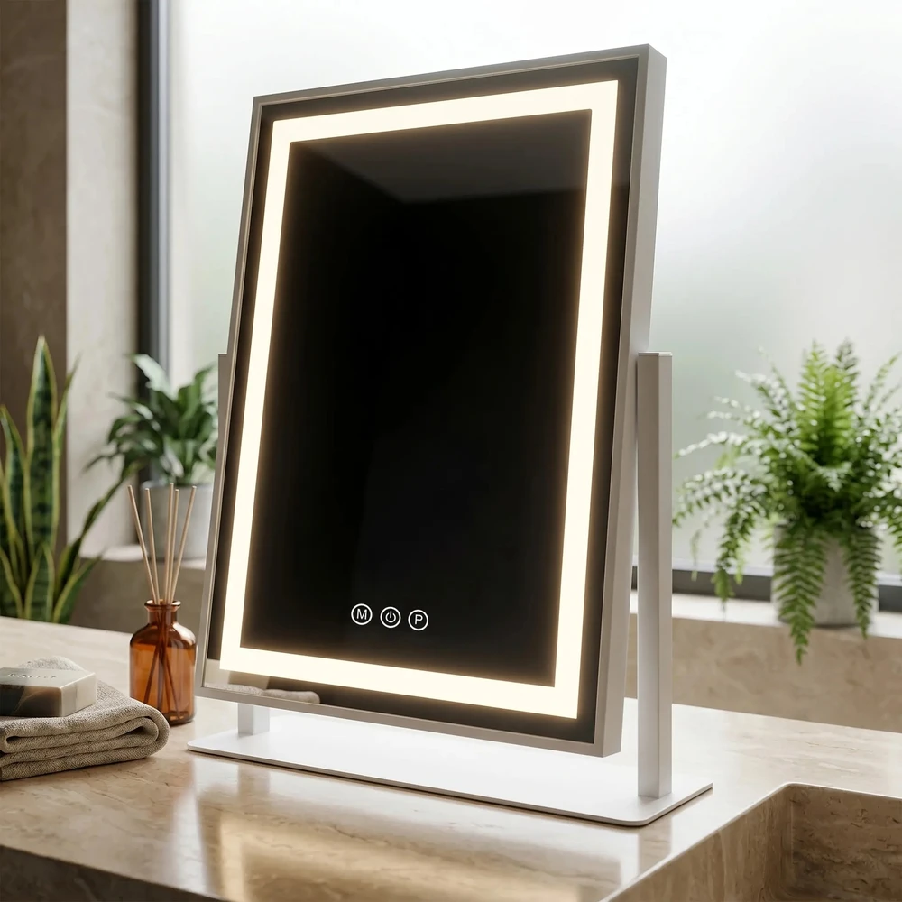 rea Veidrodis LED LUMI Baltas 30x40cm