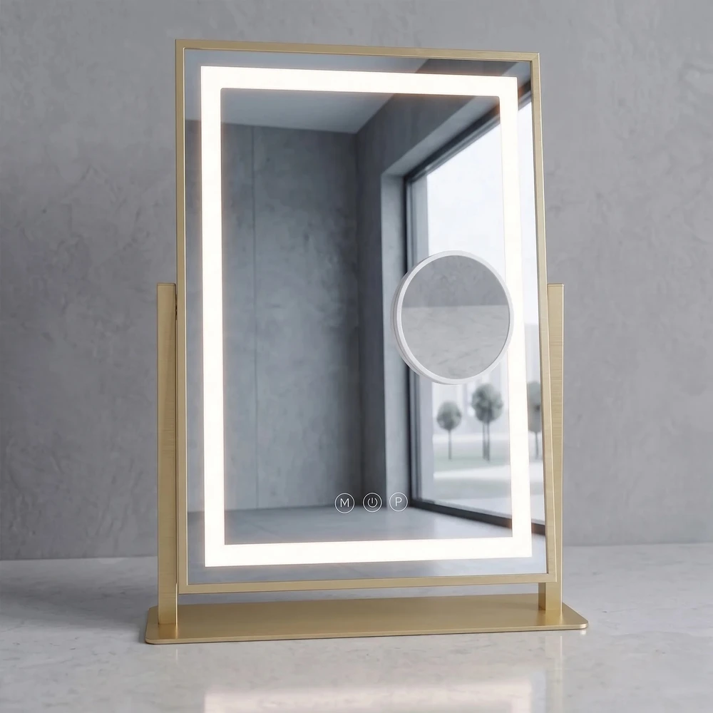 rea Veidrodis LED LUMI L.Gold 30x40cm