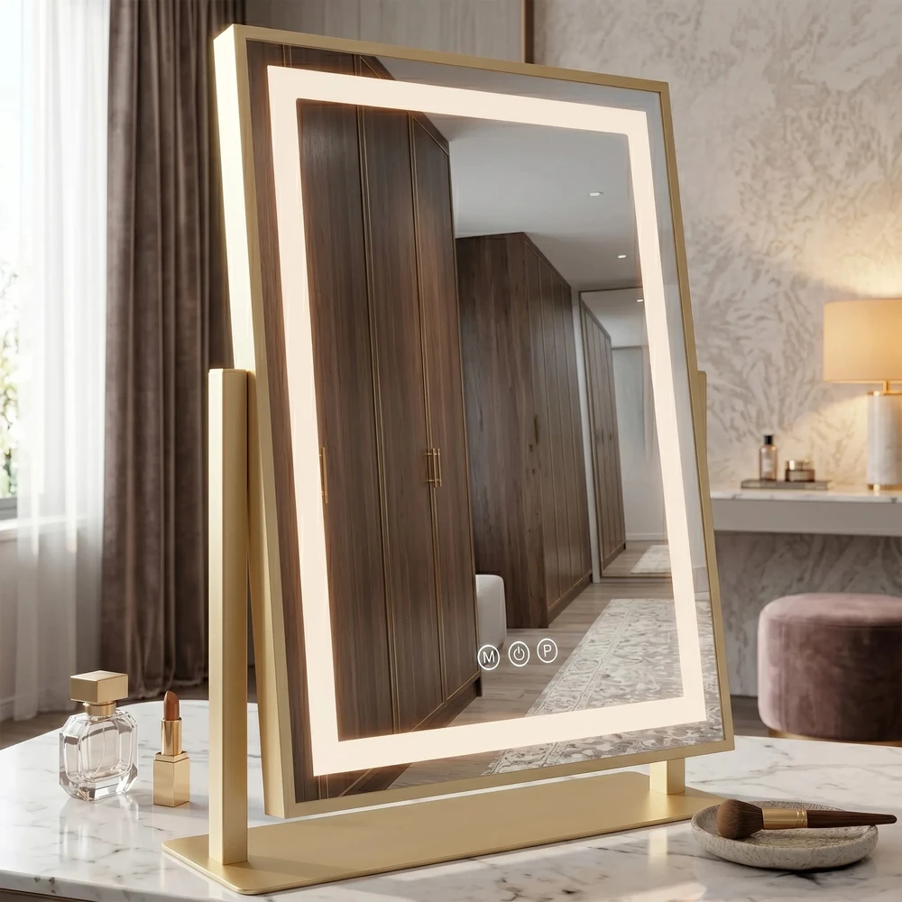 rea Veidrodis LED LUMI L.Gold 30x40cm