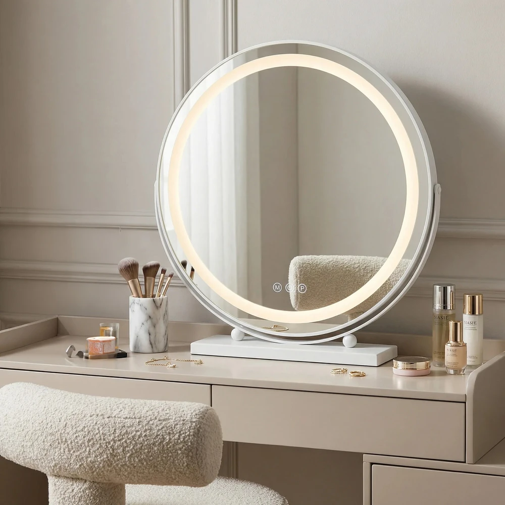 rea Veidrodis LED MAKE-UP Baltas 50 cm