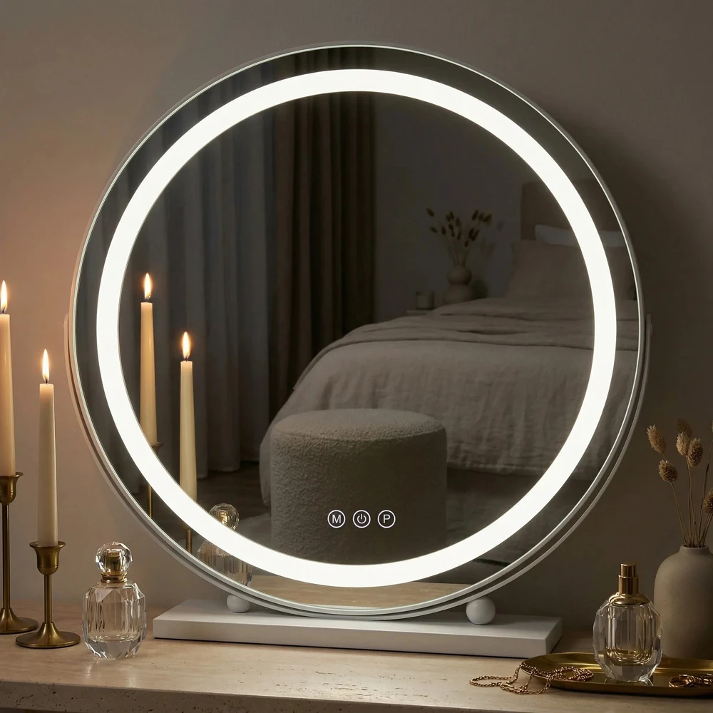 rea Veidrodis LED MAKE-UP Baltas 50 cm