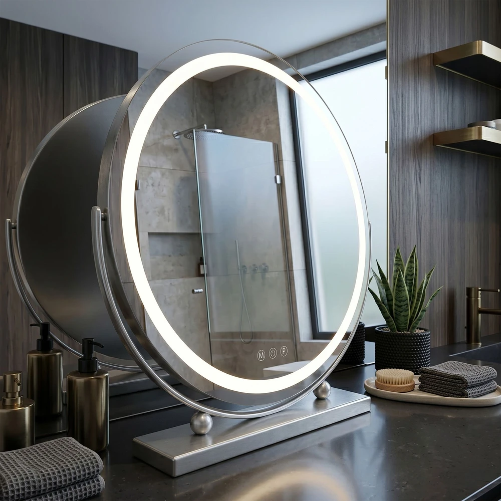 rea Veidrodis LED MAKE-UP Chrome 50 cm