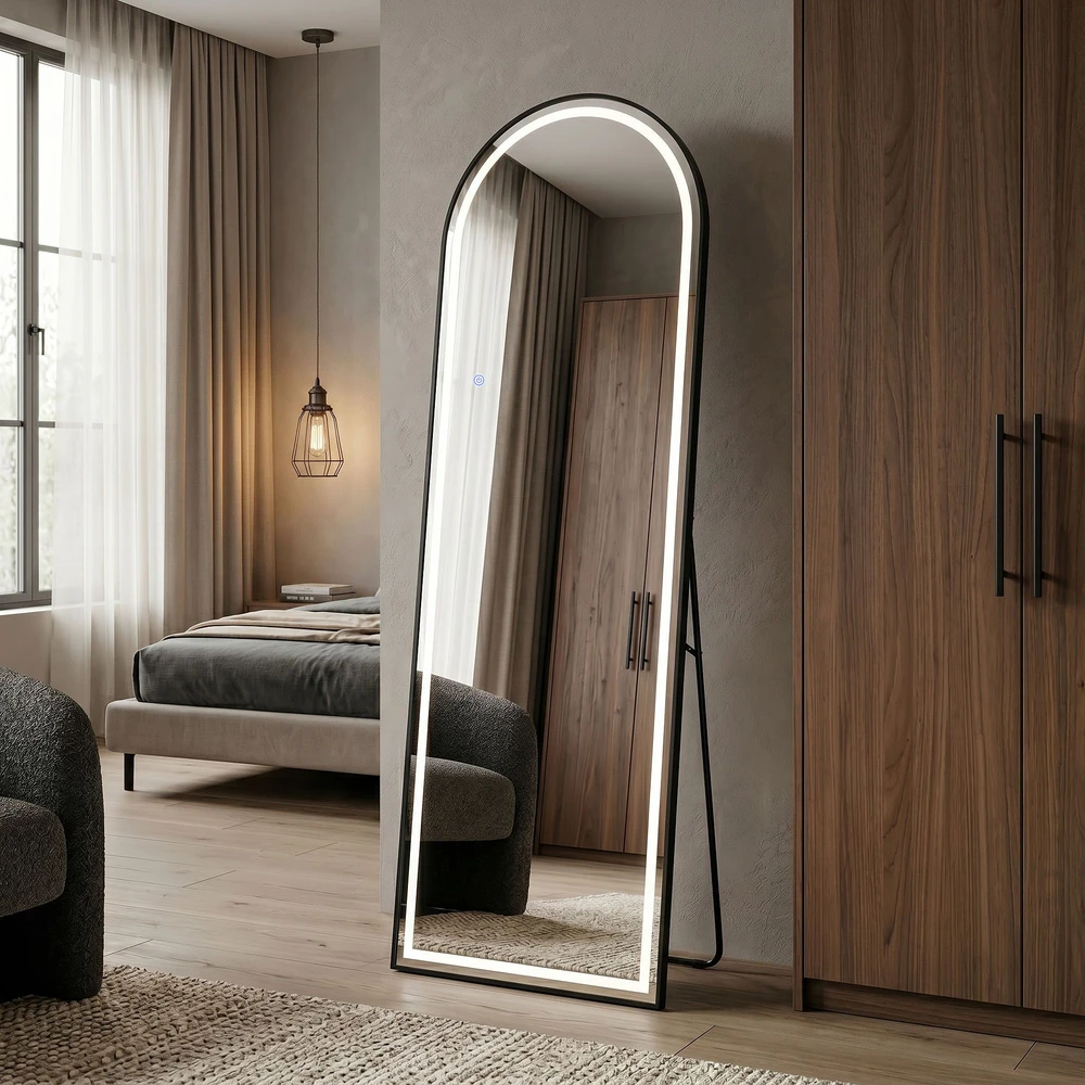 rea Veidrodis LED Orbit 50x160cm Juodas