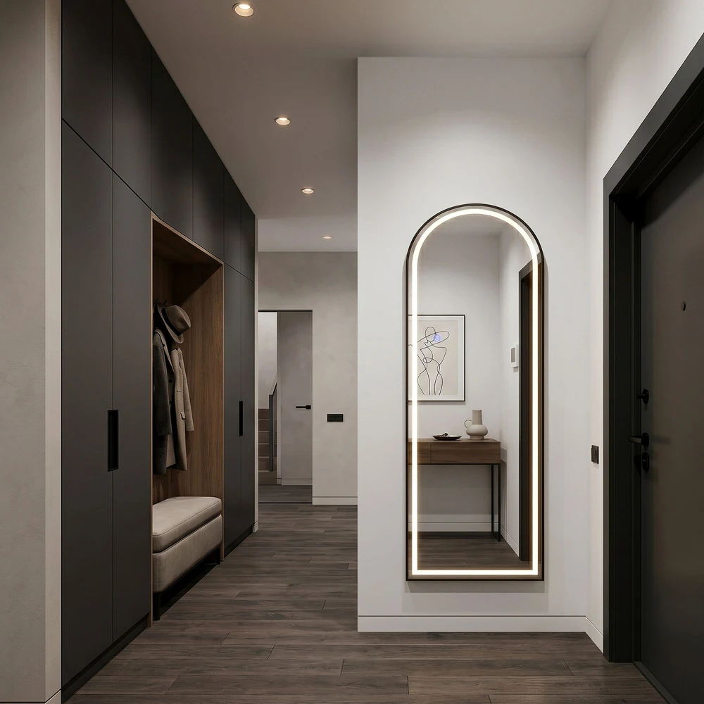 rea Veidrodis LED Orbit 50x160cm Juodas