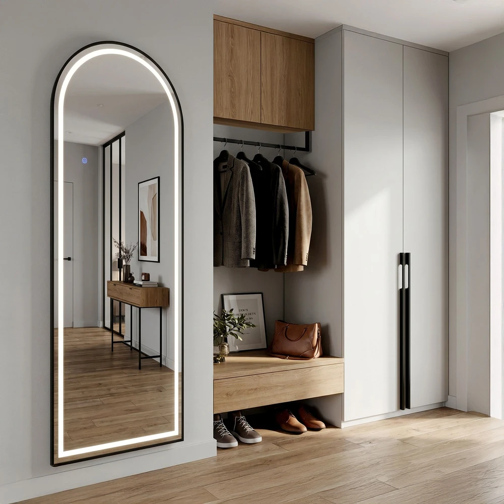 rea Veidrodis LED Orbit 60x170cm Juodas