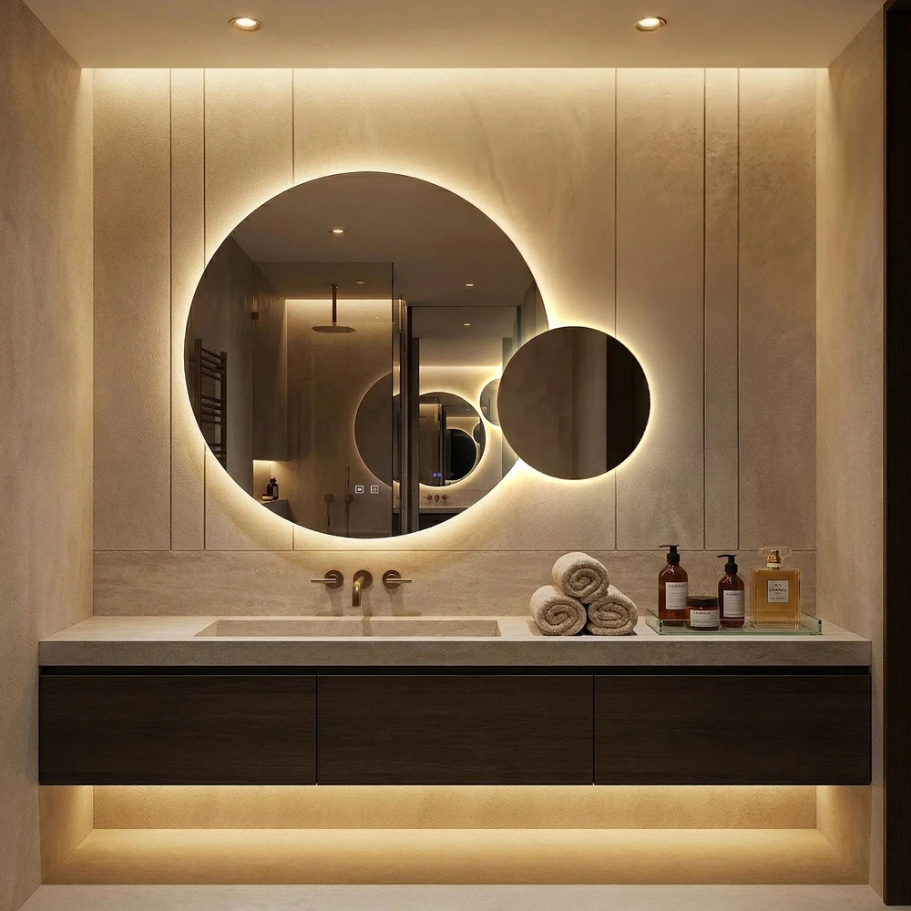 rea Veidrodis LED R-8040 80cm + 40cm