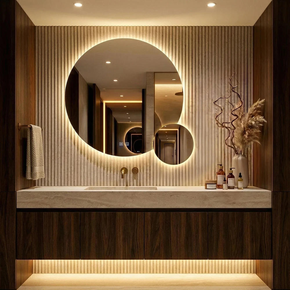 rea Veidrodis LED R-9045 90cm + 45cm