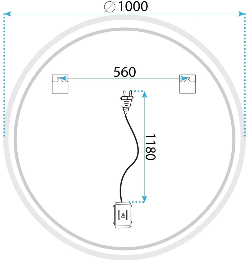 rea Veidrodis LED SOFT 100